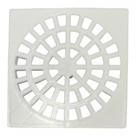 Grelha Plastica Quadrada Branca Krona 15X15Cm - Nr52