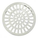 Grelha Plastica Redonda Branca Herc 15X15Cm - 2285 ./ Kit Com 6 Peças
