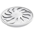 Grelha Plastica Redonda Branca Tigre Com Fecho 10X10Cm - Dn100 Grelha Plastica Redonda Branca Tigre Com Fecho 10X10Cm - Dn100