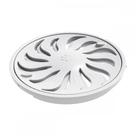 Grelha Plastica Redonda Branca Tigre Com Fecho 10X10Cm - Dn100 Grelha Plastica Redonda Branca Tigre Com Fecho 10X10Cm - Dn100