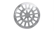 Grelha Plástica Redonda Cromada 15cm Simplas