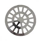 Grelha Plastica Redonda Cromada Simplas 10X10Cm