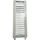 Grelha Plastica Reforcada Linear Estrela Com Porta Grelha 15X50Cm Branca - 1639