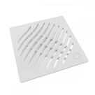Grelha Plastica Tigre Quadrada Branca 15X15
