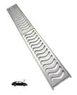 Grelha Pluvial 15x100 com Suporte - Alumínio Escovado (2 ralos de 50cm) - ZNubi Grelhas & Cia