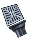 Grelha Pluvial 15x15 Concava Quintal Coletora 75mm e Tela