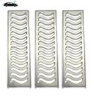 Grelha Pluvial 15x150 com Suporte - Alumínio Escovado - (3 ralos de 50cm) - ZNubi Grelhas & Cia