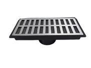 Grelha Pluvial modelo 15x30 Aluminio c/ Caixa Coletora Saída Baixa e Tela Anti Insetos - Ficone Reis