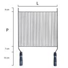 Grelha profissional com barras 1/4" inox 304 Grelha profissional com barras 1/4" inox 304