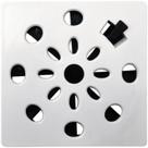 Grelha Quadrada 9,4 X 9,4cm com Anti-inseto em Pvc Astra