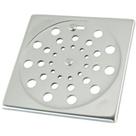 Grelha quadrada com fecho 15cm polida - central comat