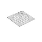 Grelha Quadrada Cromada para Caixa Sifonada - Krona, Tamanho: 150mm