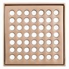 Grelha Quadrada De Latão Com Caixilho 150mm Champanhe Fani