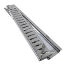 Grelha Ralo em Inox Polido 10cm x50cm com Tela Anti Insetos para Piscina e Área Gourmet - Ficone Decor