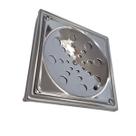 Grelha Ralo Inox 150mm Quadrado com Função Abre/Fecha, Caixilho e Tampa de Fecho, Protege Contra Insetos e Maus Odores, Fácil Instalação