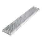 Grelha Ralo Linear Perfurada 20x80 Inox para Quintal Varanda Áreas Externas Água Pluvial Grelha Ralo Linear Perfurada 20x80 Inox para Quintal Varanda Áreas Externas Água Pluvial