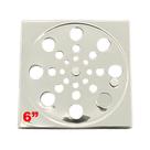 Grelha Ralo Para Escoamento De Água Quadrada Com Fecho Em Metal Inox Cromado 15cm 1500215 Iguatemi