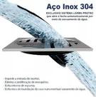 Grelha Ralo Quadrada 100mm Inox para Banheiro - Grelha Anti Dengue - Grelha Ralo Quadrada 100mm Inox para Banheiro - Grelha Anti Dengue -