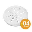 Grelha Redonda Abre E Fecha Inox p/ Banheiro 15cm Kit 04 un Grelha Redonda Abre E Fecha Inox p/ Banheiro 15cm Kit 04 un
