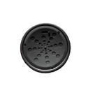 Grelha Redonda Inox Com Caixilho Preto Fosco 10cm - Estilmax
