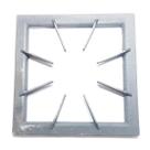 Grelha Trempe 8 Dedos Fogão Industrial 40x40cm Ferro Fundido