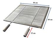 Grelha Uruguaia Aramada 50x60 cm Inox 304 Churrasco Parrilla