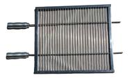 Grelha Uruguaia Aramada Em Inox 40x45cm barra redonda PLENITUDE