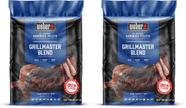 Grelhador de pellets de madeira Weber Grillmaster Blend 9,07 kg, pacote com 2 unidades