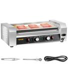 Grelhador para cachorros-quentes VEVOR 5 Roller 12 Hot Dogs 750W