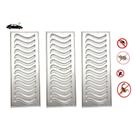 Grelhas Pluvial Linear Elite 20x150cm Em Alumínio Reforçada Com Tela Anti Insetos e Aro De Fixação Caixilho(3 Peças de 2