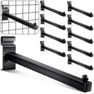 Gridwall Hooks Oudain, cabides de parede Grid de 30 cm, 10 unidades, pretos