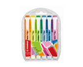 Grifa Texto Estojo Com 6 Cores 275/6-3 Stabilo Swing Cool
