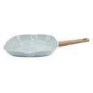 Grill antiaderente Norma em aluminio com revestimento ceramico L28xP28cm cinza