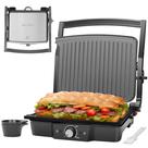 Grill de Panini Baker's Friend para 4 Fatias Antiaderente em Aço Inoxidável