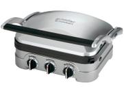 Grill Elétrico Griddler 5 em 1 Semipro Inox 127V Cuisinart - GR-4NCBR