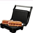 Grill Elétrico Mallory Asteria Compact Preto Inox - Cor Inox/preto 127v