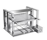Grill Elevatório com espeto elétrico med 60x50 Inox 430