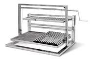 Grill Elevatório Slim em Aço Inox - JX Metais Grill Elevatório Slim em Aço Inox - JX Metais