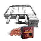 Grill Giratório Inox 3 Espetos Churrasqueiras Pré Moldada Issi Grill