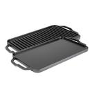 Grill Griddle Lodge 19,5 x 10 em ferro fundido reversível fabricado nos EUA