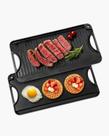 Grill/Griddle VEVOR reversível de 20 x 10 polegadas em ferro fundido preto