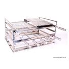 Grill Manual Inox para Churrasqueira com Grelha Meio Argentina e Moeda - Coutinho