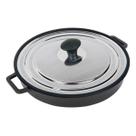 Grill Pan Forno de fogão antiaderente MASTERPAN com tampa de 12 polegadas