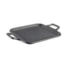 Grill Pan Lodge BOLD, ferro fundido temperado, 30 cm com alças de laço