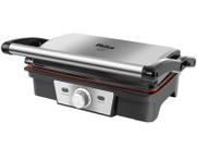 Grill Philco Pgr19pi Inox Antiaderente Redstone 1500w Cor Preto com Prata