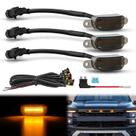 Grille Marker Light Nilight 3PCS 4LED Amber para Ford F-150 Grille Marker Light Nilight 3PCS 4LED Amber para Ford F-150