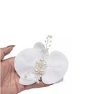 Grinalda Cabelo de Noiva Enfeite Pente Orquídea Flor A62