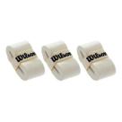 Grip Wilson Raquete Beach Tennis, Tenis, Padel - 3 Unidades Branco
