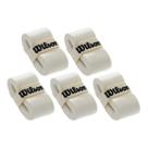 Grip Wilson Raquete Beach Tennis, Tenis, Padel - 5 Unidades Branco
