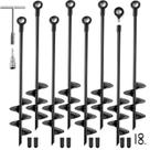 Ground Anchors Fabulas Heavy Duty 18 cm, pacote com 8 unidades, para conjunto Swing